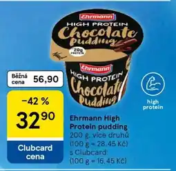 Tesco Ehrmann High Protein pudding nabídka