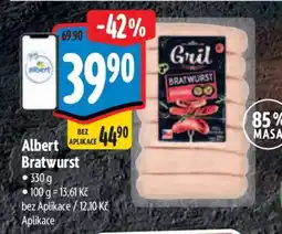 Albert Albert Bratwurst nabídka