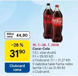 Tesco COCA-COLA nabídka