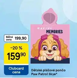 Tesco Dětské plážové pončo Paw Patrol Skye nabídka