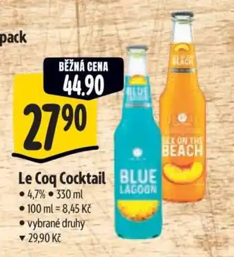 Albert Le Coq Cocktail nabídka