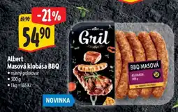 Albert Albert Masová klobása BBQ nabídka