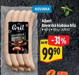 Albert Albert Bavorská klobása bílá nabídka