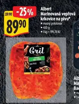 Albert Albert Marinovaná vepřová krkovice na pivu nabídka