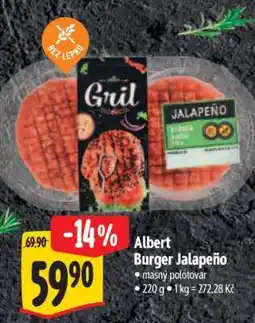 Albert Albert Burger Jalapeño nabídka