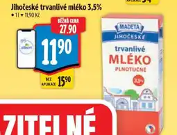 Albert Jihočeské Trvanlivé mléko 3,5% nabídka