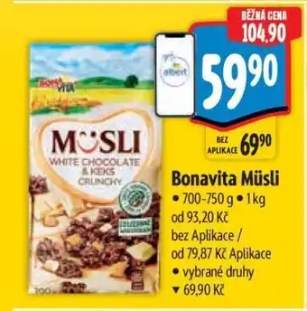 Albert Bonavita Müsli nabídka
