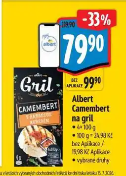 Albert Albert Camembert na gril nabídka