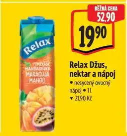 Albert Relax džus, nektar a nápoj nabídka