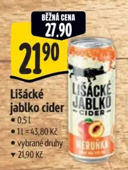 Albert LIŠÁCKÉ JABLKO Cider nabídka