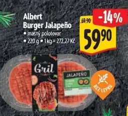 Albert Albert Burger Jalapeño nabídka