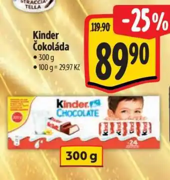 Albert Kinder čokoláda nabídka
