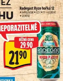 Albert Radegast Ryze Hořká 12 nabídka