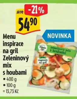 Albert Menu inspirace na gril Zeleninový mix s houbami nabídka
