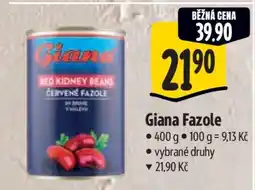 Albert Giana fazole nabídka