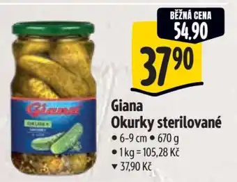 Albert Giana Okurky sterilované nabídka