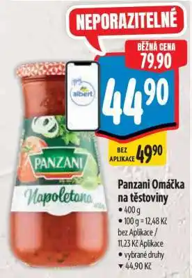 Albert Panzani Omáčka na těstoviny nabídka