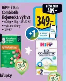 Albert HiPP 2 Bio Combiotik Kojenecká výživa nabídka