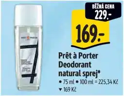 Albert Prêt-à-porter Deodorant natural sprej nabídka
