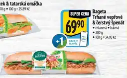 Albert Bageta Trhané vepřové & čerstvý špenát nabídka
