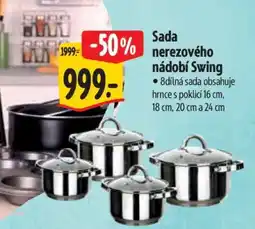 Albert Sada nerezového nádobí Swing nabídka
