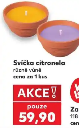 Kaufland SVÍČKA CITRONELA nabídka