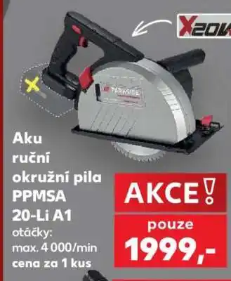 Kaufland Aku ruční okružní pila PPMSA 20-Li A1 nabídka