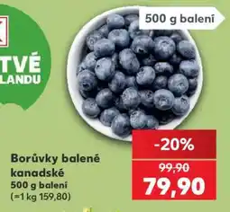 Kaufland Borůvky balené - kanadské nabídka