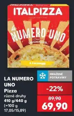 Kaufland LA NUMERO UNO Pizza nabídka
