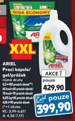 Kaufland ARIEL Prací kapsle/gel/prášek nabídka