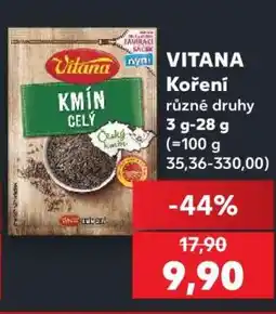 Kaufland Vitana koření nabídka