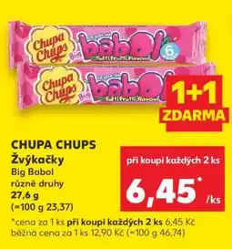 Kaufland CHUPA CHUPS Žvýkačky Big Babol nabídka