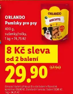 Lidl Orlando pamlsky pro psy nabídka