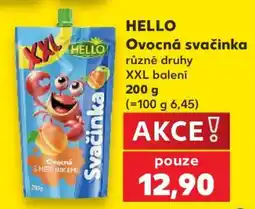 Kaufland Hello Ovocná svačinka nabídka