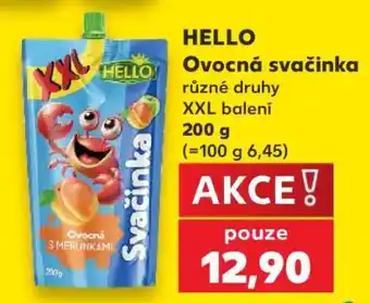 Kaufland Hello Ovocná svačinka nabídka