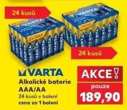 Kaufland VARTA Alkalické baterie AAA/AA nabídka