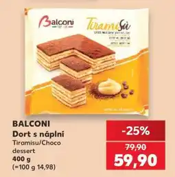 Kaufland BALCONI Dort s náplní nabídka