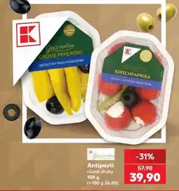 Kaufland Antipasti nabídka