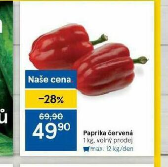 Tesco Paprika červená nabídka