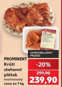 Kaufland PROMINENT Krůtí stehenní plátek marinovaný nabídka