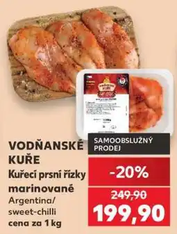 Kaufland VODŇANSKÉ KUŘE Kuřecí prsní řízky marinované nabídka