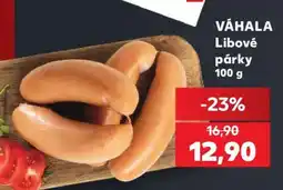 Kaufland VÁHALA Libové párky 100 g nabídka