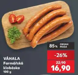 Kaufland VÁHALA Farmářská klobáska 100 g nabídka
