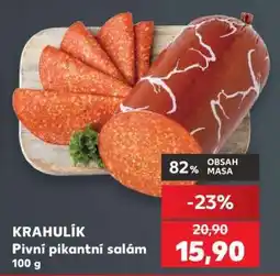 Kaufland KRAHULÍK Pivní pikantní salám 100 g nabídka