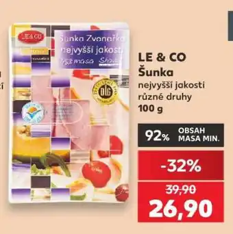 Kaufland LE & CO šunka nabídka