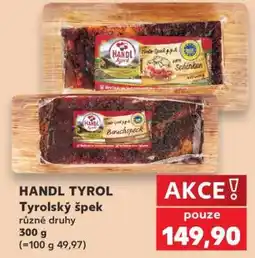 Kaufland Handl Tyrol tyrolský špek nabídka