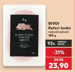 Kaufland BIVOJ Kuřecí šunka nejvyšší jakosti 100 g nabídka