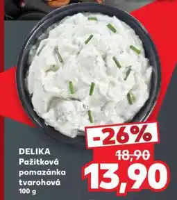 Kaufland DELIKA Pažitková pomazánka tvarohová 100 g nabídka