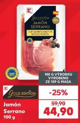 Kaufland Jamón serrano nabídka