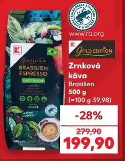 Kaufland Zrnková káva Brasilien nabídka